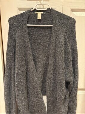 H&M Open-Front Women's Cardigan Sweater - Charcoal